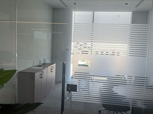 Frosted acid-etched privacy glass by Pillarstone