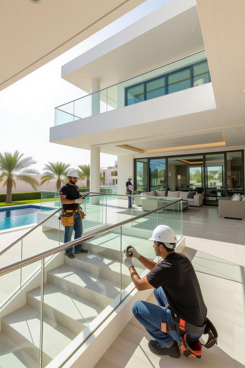 Villa Glass Railings